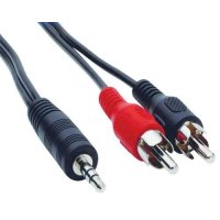 2RCA/Jack kábel 2xCinch-Jack 3,5 stereo, 3m