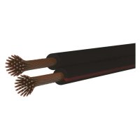 Dvojlinka netienená 2×0,15mm čierno/červená