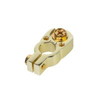 Pozlatená svorka (+) pólu baterie (2 in) 2x8,5 mm2